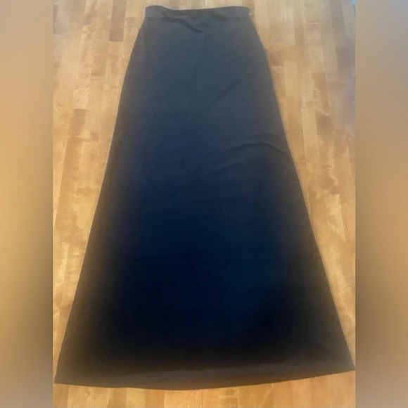JESSICA MCCLINTOCK VINTAGE Y2K Millennium 2000 Black Velvet Maxi Skirt S… - Picture 3 of 8